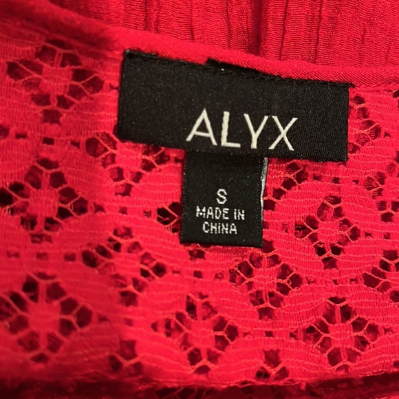 NWOT Red High Low Long Sleeve Tunic - Picture 4 of 6